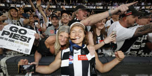 Those were the days:Jack Ginnivan will always be a Collingwood premiership player.