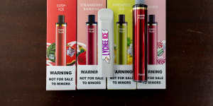 Colourful,flavoured vapes are being procured and used by teenagers.