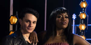Mat Verevis,who plays Roger Davies,and Ruva Ngwenya,who stars as Tina in The Tina Turner Musical.