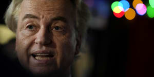 Geert Wilders,leader of the Party for Freedom.