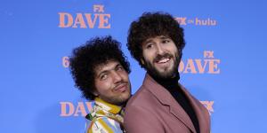 Blanco with his friend and co-star Dave Burd,aka Lil Dicky.