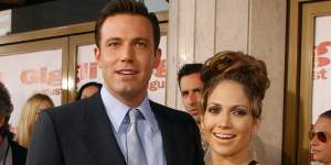 The way they were:Ben Affleck and Jennifer Lopez,pictured at the 2003 premiere for the film,Gigli,when they were engaged the first time around.
