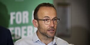 Adam Bandt,leader of the Greens,which made gains during the election.