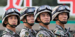 Members of China’s People’s Liberation Army.