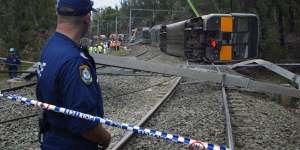 Seven people were killed and dozens were injured when a Tangara train derailed near Waterfall station,south of Sydney,in 2003.