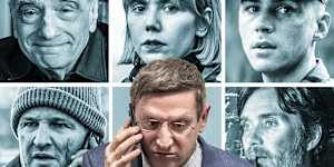 What to stream this week:(clockwise from top left):Mr Scorsese;Karen Pirie;Boots;Steve;The Chair Company;and The Last Frontier. 