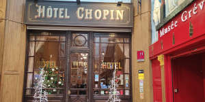 Hotel Chopin is tucked away inside Passage Jouffroy.