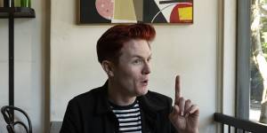 Comedian and Dish author Rhys Nicholson at Continental Deli in Newtown.