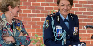 Commissioner Webb with NSW Governor Margaret Beazley. 