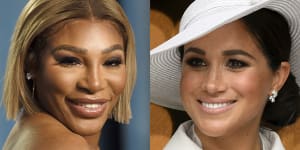 Serena Williams appeared on Meghan,Duchess of Sussex’s new podcast.