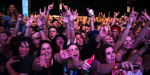 The Bluesfest crowd in April,2015.