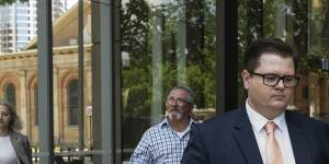 Jesse Wotton leaving the Federal Court in Sydney on Wednesday.