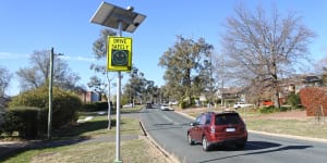 Thumbs down for some to smiley-faced speed detection signs in the ACT