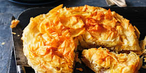 Helen Goh's apple,raisin and armagnac croustade.