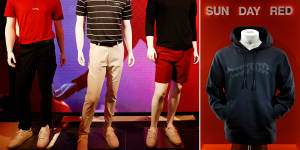 The launch of Tiger Woods new clothing range Sun Day Red in California.