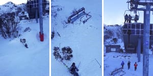 Skier plummets from Thredbo chairlift after it was dislodged in strong winds