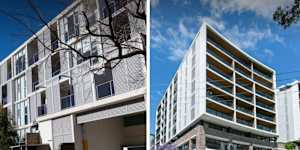 The addresses at 33-49 Euston Road and the corner of Bay Street and Glebe Point Road.