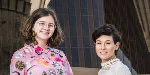Actor Yael Stone,right,and Jean Hinchliffe,organiser of the School Strike 4 Climate,will speak at the All About Women festival.