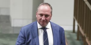 Nationals MP Barnaby Joyce on the comeback trail.