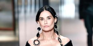 Actress Demi Moore fulfils ‘teenage dream’ on the Paris catwalk