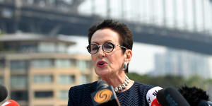Sydney lord mayor Clover Moore defends the fireworks on Tuesday.