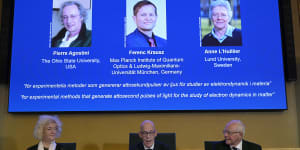 Nobel Prize in Physics awarded to scientists working on electrons in atoms