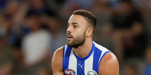 North Melbourne used their assistance package to trade for Griffin Logue.