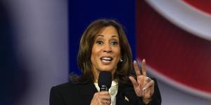 Democratic presidential nominee Vice President Kamala Harris during the CNN town hall.