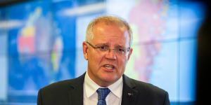 'Take it down a few notches':Morrison urges calm as fire blame game escalates