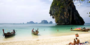 Phra Nang beach,Krabi. Thailand.