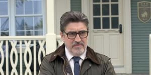 Alfred Molina as Chief Inspector Armand Gamache in Three Pines,which is based on the mystery book series by Canadian author Louise Penney.