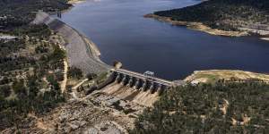 Wyangala Dam in central NSW is currently about 60 per cent full. The federal and NSW governments want to increase the dam’s capacity to boost water security in the Lachlan Valley,although a cabinet document suggests the gains will not be significant despite the hefty price tag. 