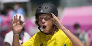 ‘It means the world’:Palmer scores Australia’s first skateboarding gold