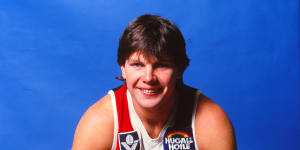 Danny Frawley during his playing days with St Kilda. 