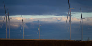 TagEnergy’s Golden Plains wind farm near Geelong in Victoria.