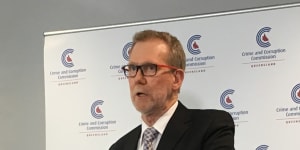 Crime and Corruption Commission chairman Alan MacSporran.