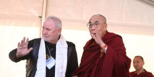 Twentyman with the Dalai Lama.