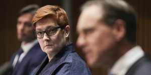 Foreign Affairs Marise Payne and Minister for Health Greg Hunt