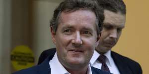 Rupert’s man on screen:Controversial broadcaster Piers Morgan.