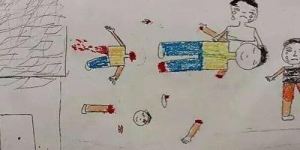 A child's drawing from Aleppo.