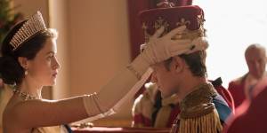 Queen Elizabeth II formally makes Philip a British Prince in season 2 of The Crown. 