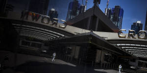 28/02/21 A general view of the exterior of Crown Casino,Southbank,Melbourne. Photograph by Chris Hopkins GENERIC