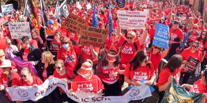 School teachers walked off the job last year to call for better pay.