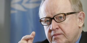Martti Ahtisaari,Finland’s former president,won the Nobel Peace Prize in 2008 for a long career of peace mediation work.