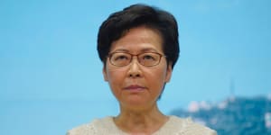 There are calls for Hong Kong Chief Executive Carrie Lam to be sanctioned.