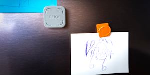 AFR Steph Claire Smith BRICK Case study for a story on people trying to break up with their phones (or at least get some space) because they’re worried about the effect they’re having on mood/focus/creativity. Steph is a young rich lister and founder of KIC - a fitness app. She got a Brick - a device that blocks you out of certain apps for certain times of the day. She thinks that building discipline/your ability to log off is another muscle you have to train. Brick on the fridge. Tuesday 13th January 2026 Melbourne Photo by Eamon Gallagher