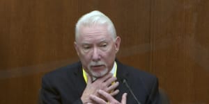 Barry Brodd,a use of force expert testifies in the trial of former Minneapolis police Officer Derek Chauvin.