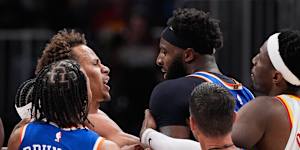 Watch:Dyson Daniels ejected for elbow after fiery NBA brawl