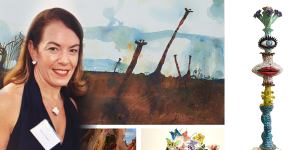 Artworks belonging to Sydney fraudster Melissa Caddick have been auctioned in Sydney.