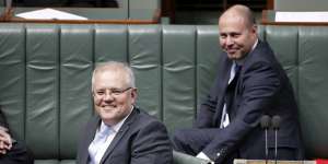 Prime Minister Scott Morrison and Treasurer Josh Frydenberg.